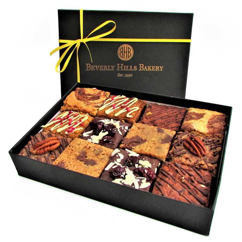Variety brownie box delivery in the London area by Beverly Hills Bakery